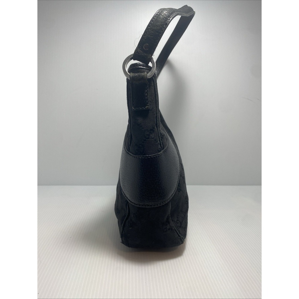 Authentic Gucci Black GG Canvas Shoulder Bag US C152 Please See Description - Picture 4 of 13
